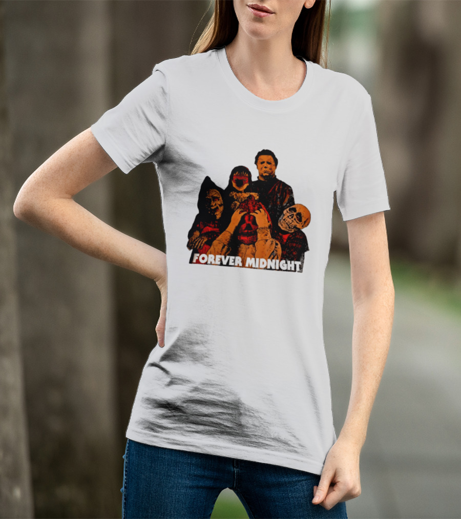 Forever Midnight Horror Icons Halloween Classic Characters T-Shirt