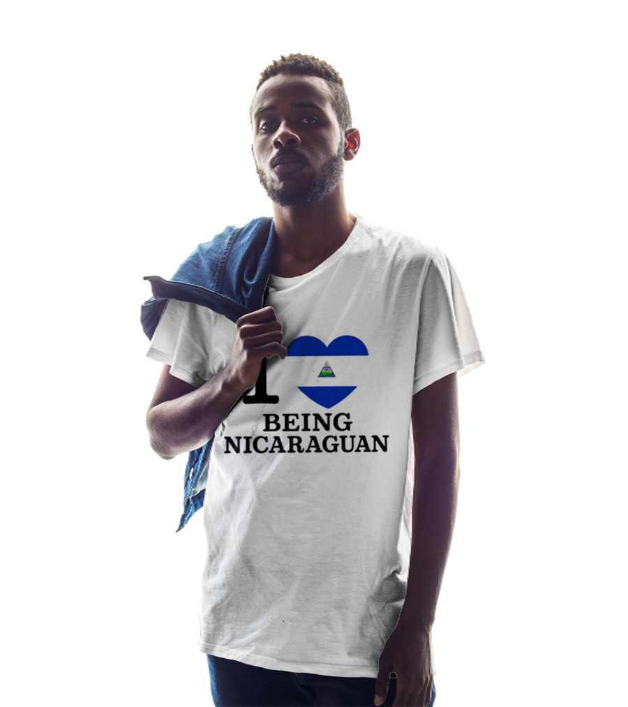 I Heart Being Nicaraguan Flag T-Shirt