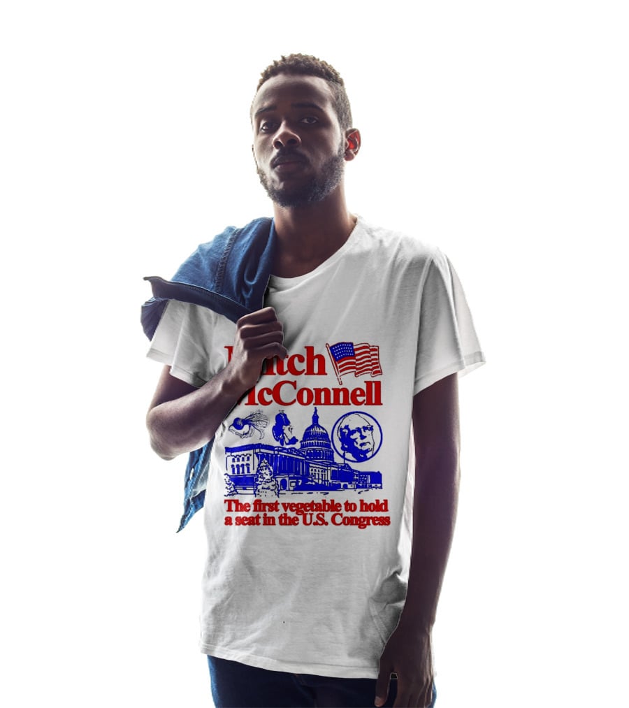 Mitch McConnell First Vegetable Hold Seat U.S. Congress Flag Capitol T-Shirt