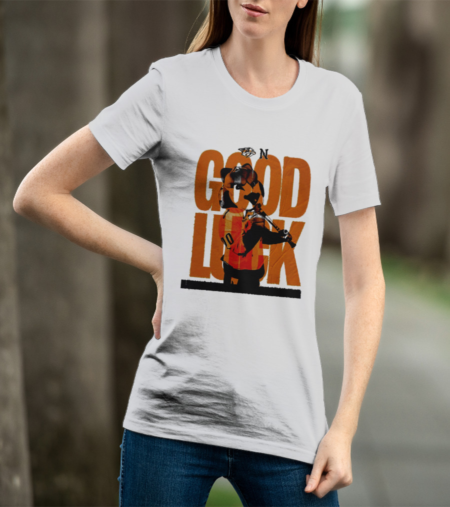 Nashville Predators Gnash Good Luck Hockey T-Shirt