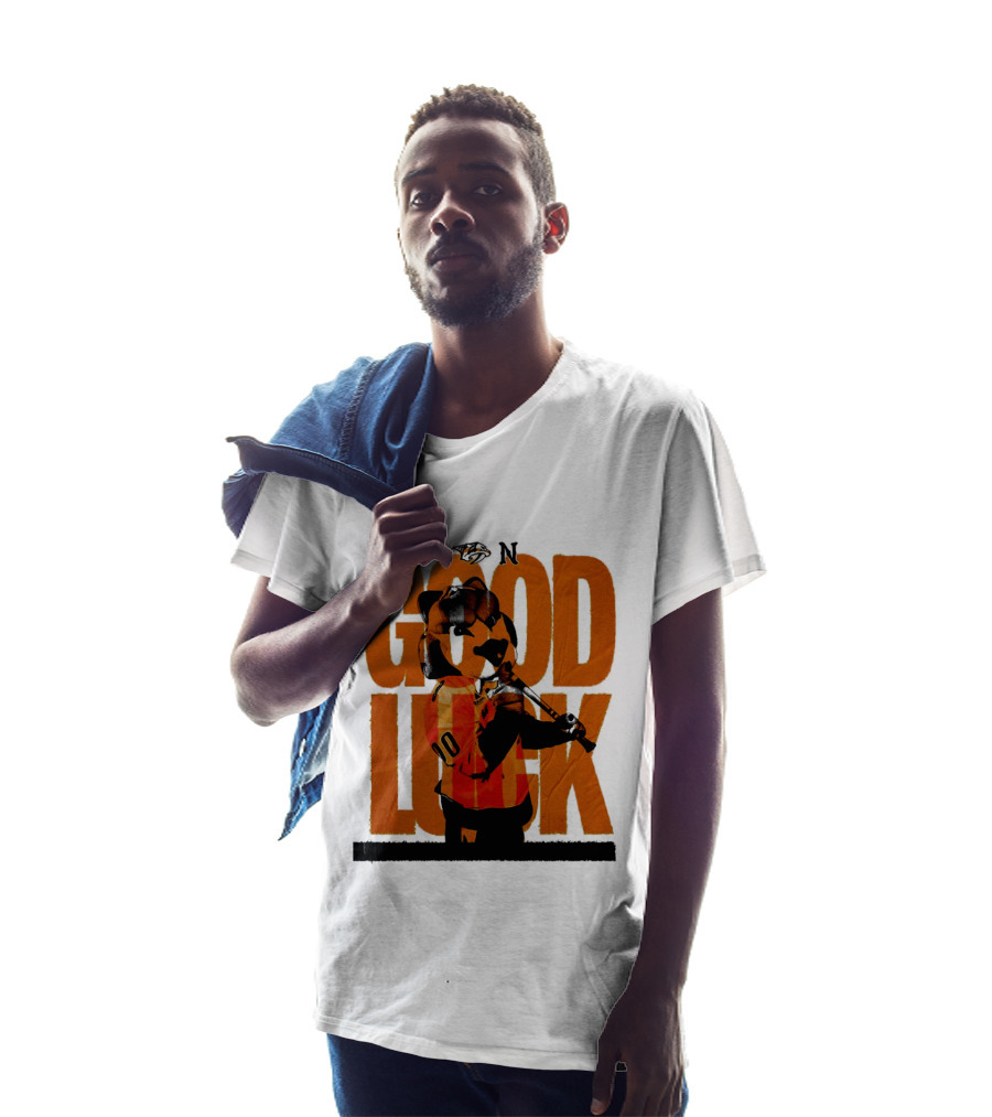 Nashville Predators Gnash Good Luck Hockey T-Shirt