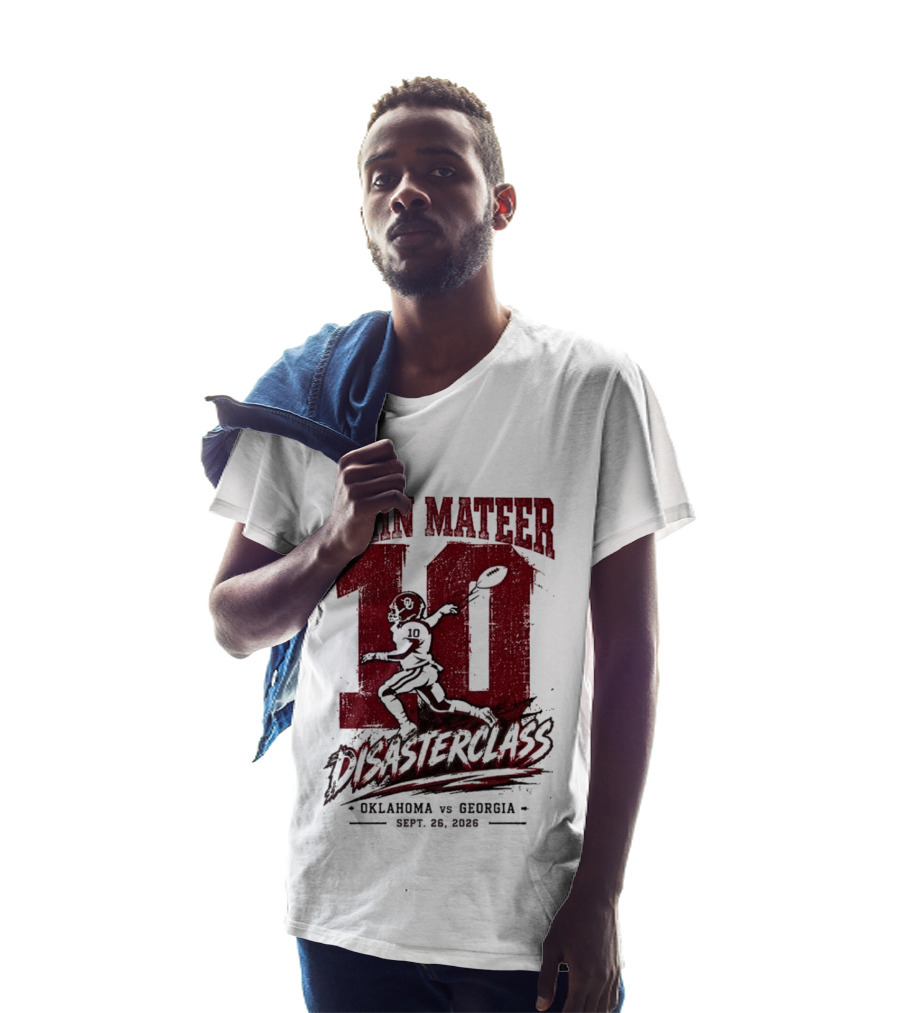 NCAA 2026 Oklahoma Vs Georgia John Mateer 10 Disasterclass Sept 26 T-Shirt