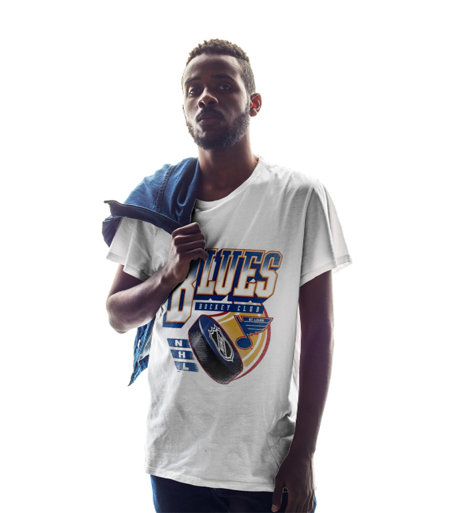 St. Louis Blues NHL Hockey Club Iconic Timeless Blue Note T-Shirt