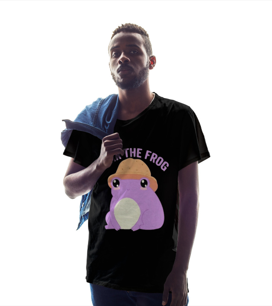Fear The Frog Cute Purple Cartoon Bucket Hat T-Shirt