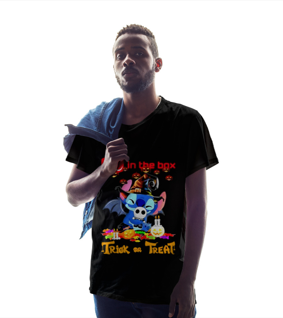 Jack In The Box Stitch Halloween Trick Or Treat 2026 T-Shirt