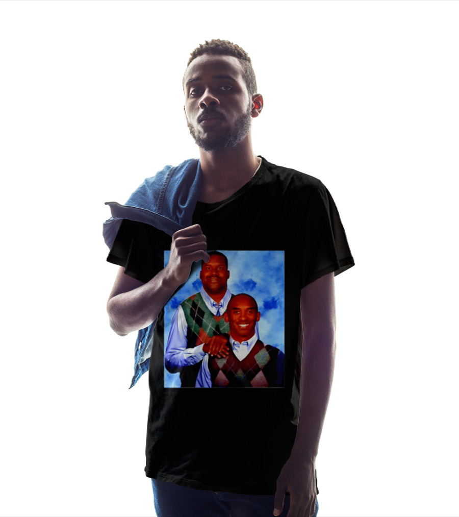 Shaquille O'Neal Kobe Bryant Step Brothers Meme Basketball T-Shirt