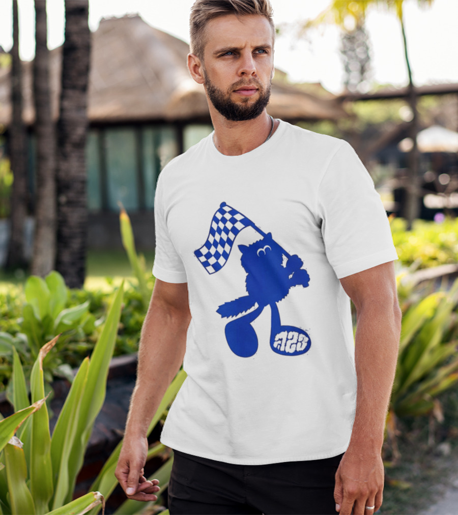 Alex Albon Quadrant Singapore Race Week Mascot 23 Checkered Flag T-Shirt