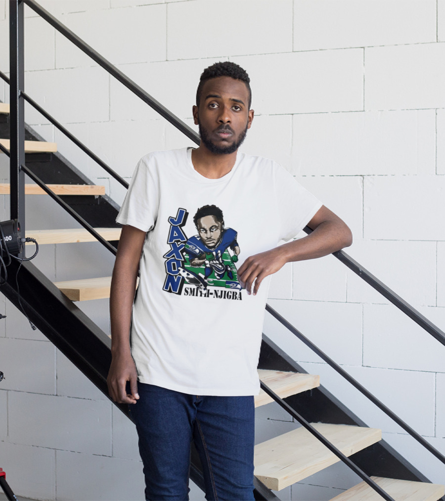 Seattle Seahawks Jaxon Smith Njigba Football Caricature T-Shirt