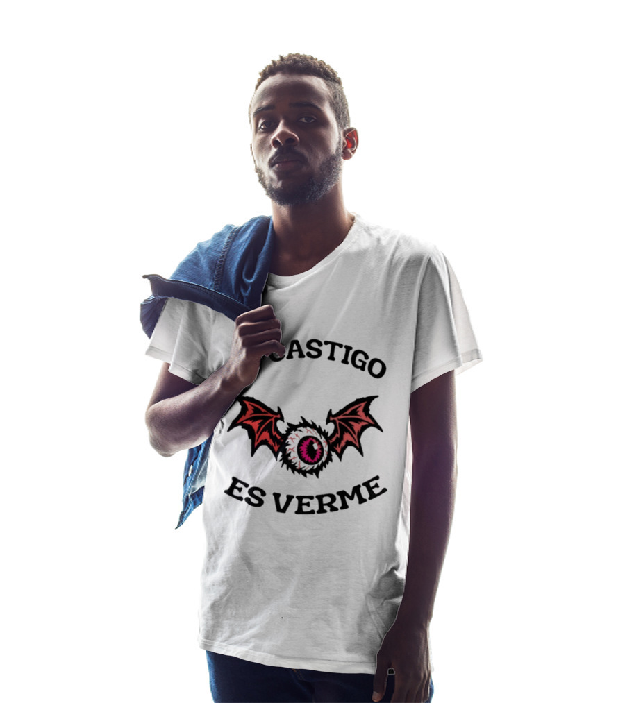 Tu Castigo Es Verme Eye Bat Wings Gothic T-Shirt