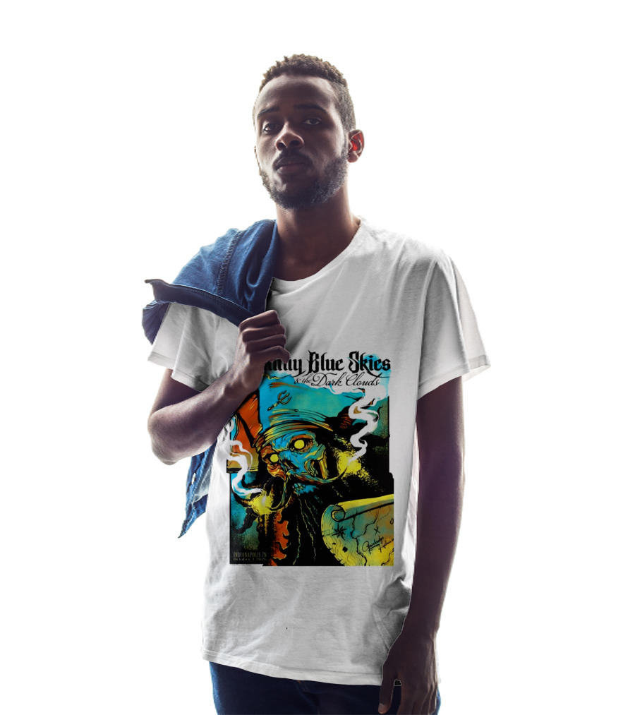 Johnny Blue Skies And The Dark Clouds Pirate Map Gainbridge Fieldhouse Indianapolis 2026 Event T-Shirt
