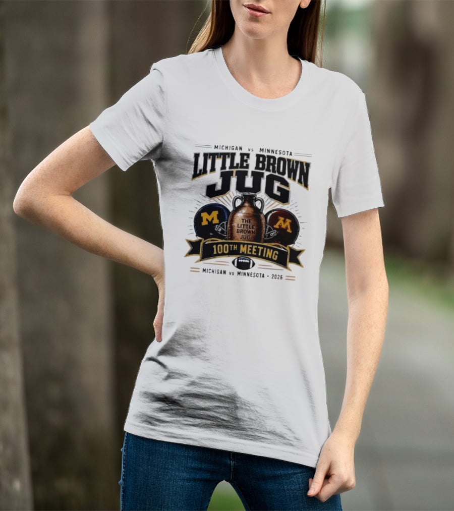 Michigan Vs Minnesota Little Brown Jug 100th Meeting 2023 T-Shirt