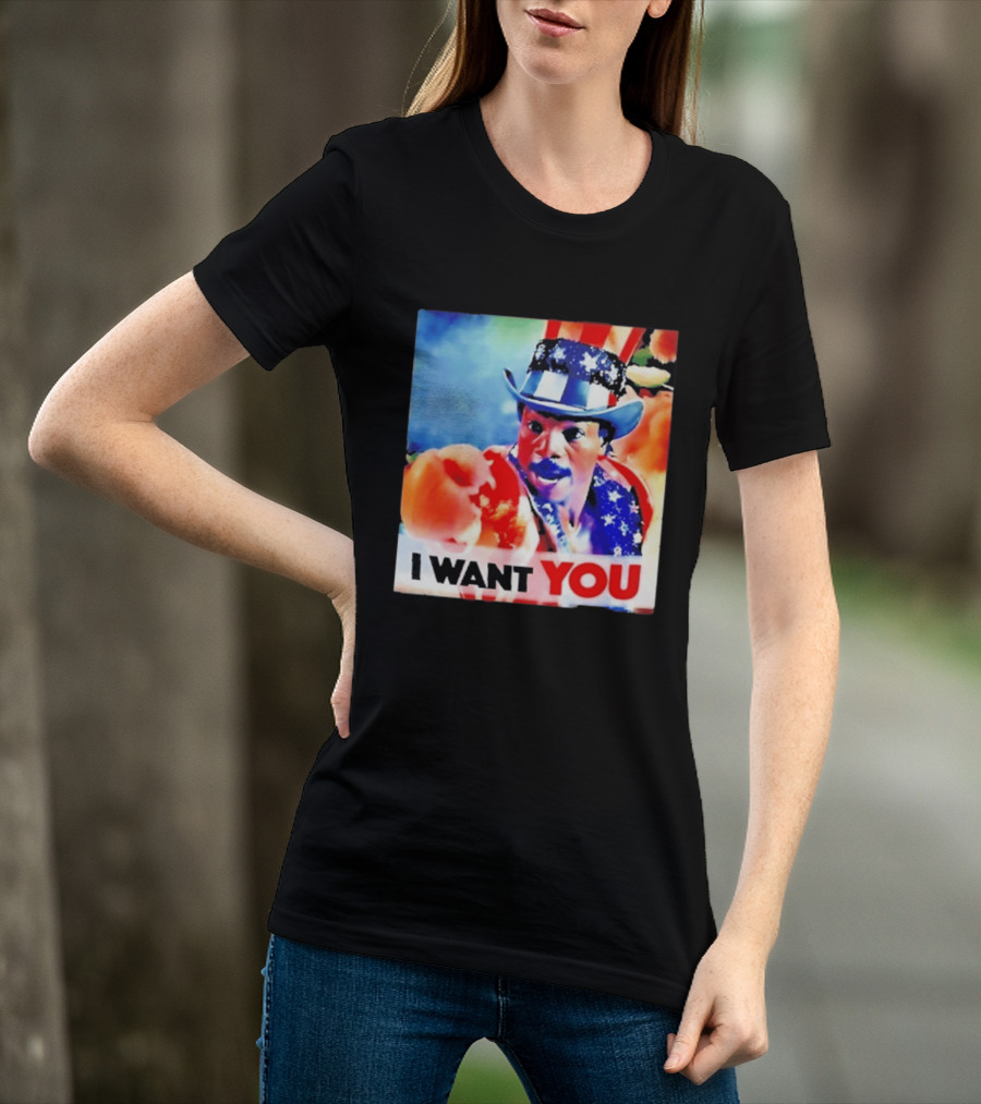 Apollo Creed I Want You Uncle Sam Rocky Meme T-Shirt