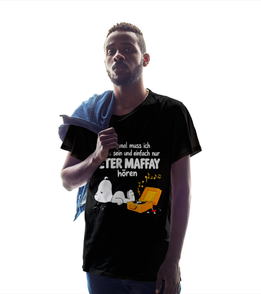 Manchmal Muss Ich Alleine Sein Und Einfach Nur Peter Maffay Hoeren Plattenspieler Musikmomente T-Shirt