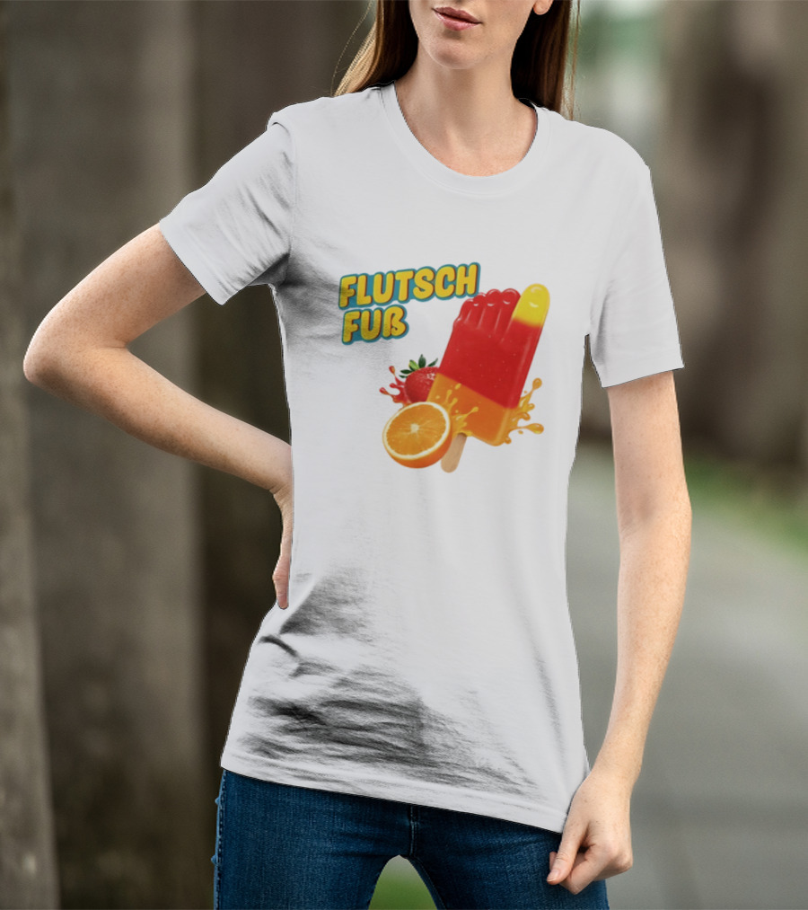 Flutsch Fub Popsicle Orange Strawberry Splash T-Shirt