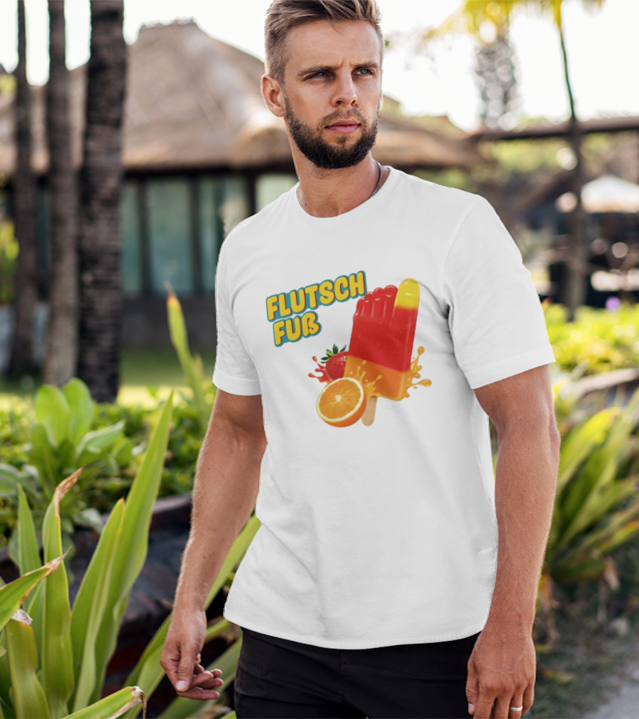 Flutsch Fub Popsicle Orange Strawberry Splash T-Shirt