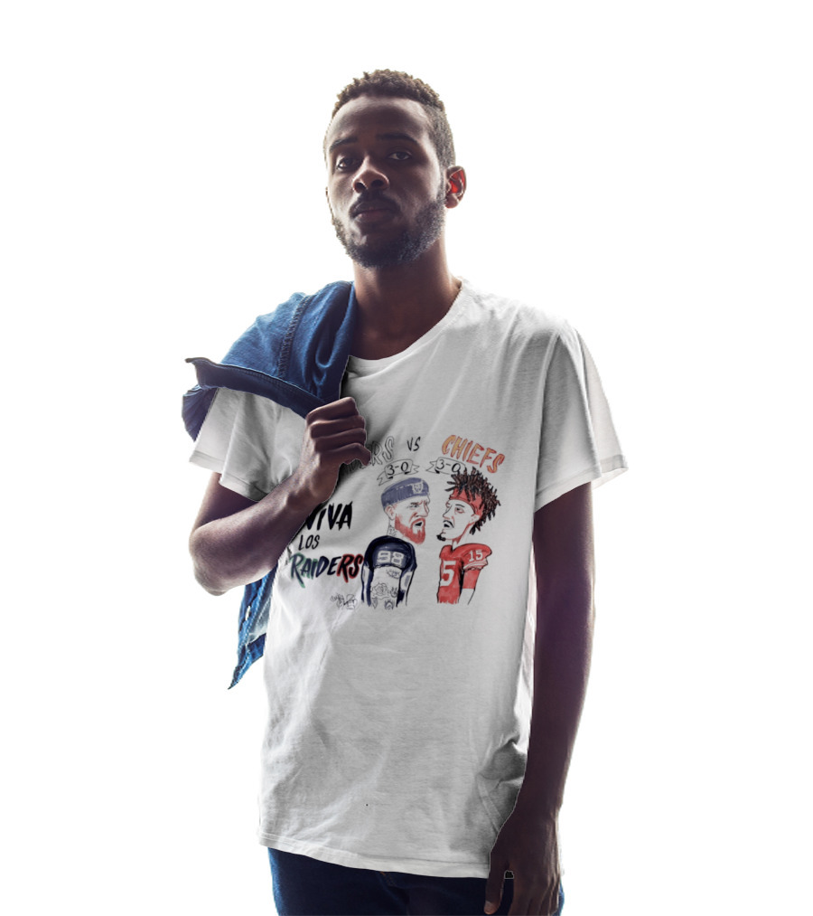 Viva Los Raiders 98 Vs Chiefs 15 Caricature T-Shirt