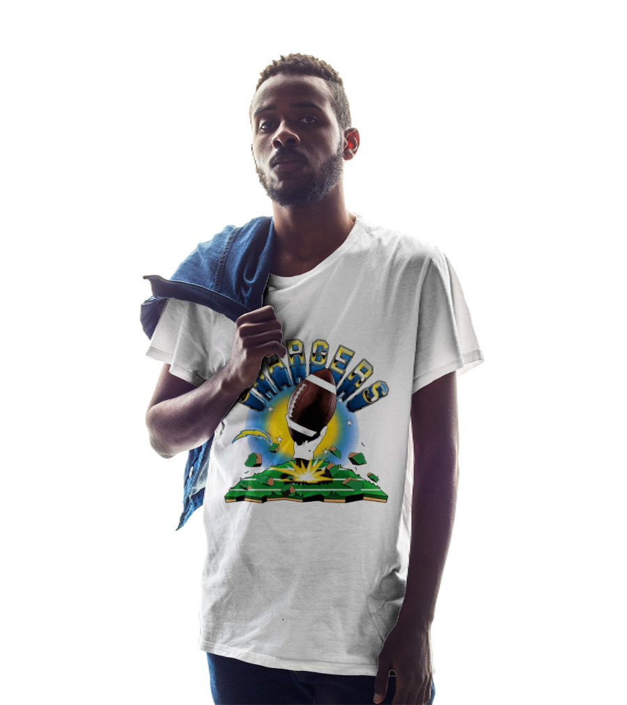 Los Angeles Chargers 2026 Explode Clubhouse Football Burst T-Shirt
