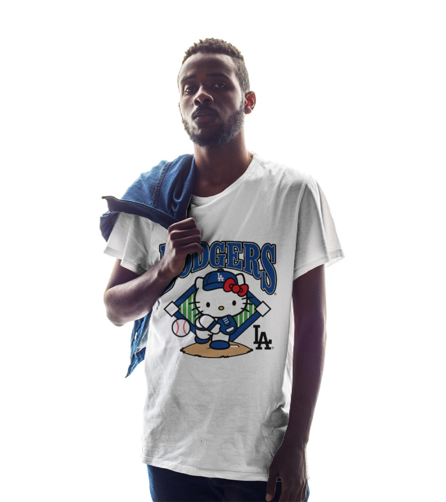 Dodgers Hello Kitty LA Baseball Homage T-Shirt