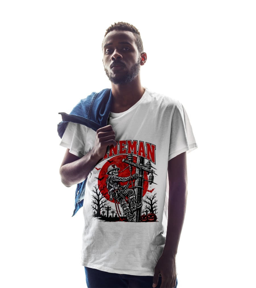 Texas Tech Red Raiders Lineman Halloween Skeleton Scene 2026 T-Shirt