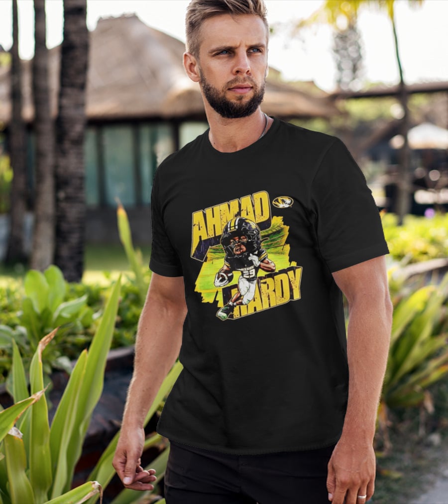 Missouri Tigers Football Ahmad Hardy NCAA Caricature T-Shirt
