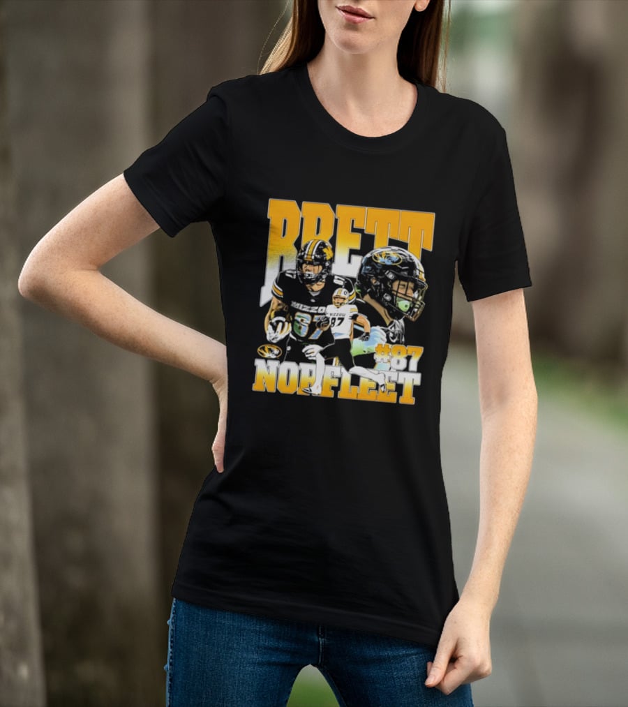 Brett Norfleet #87 Missouri Tigers Football NCAA T-Shirt