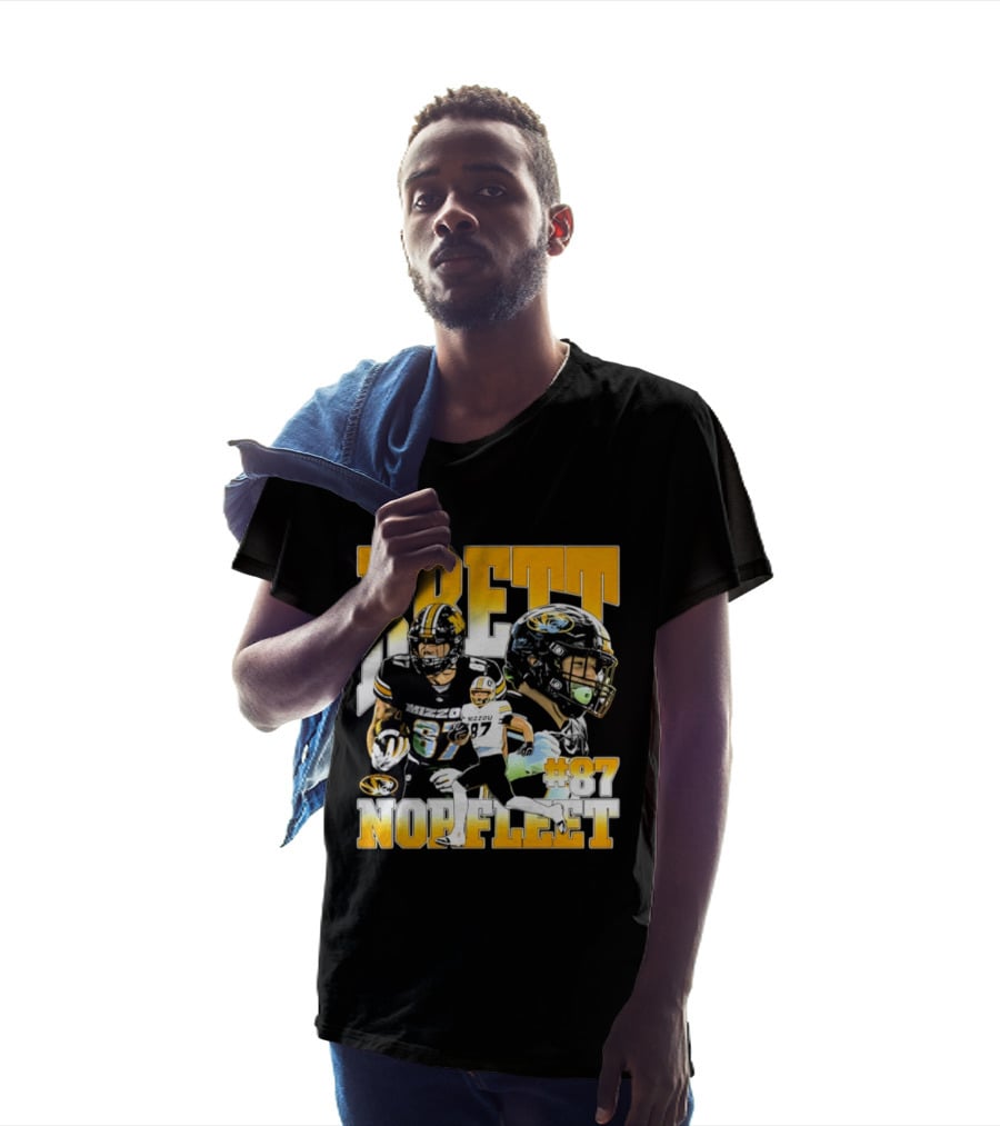 Brett Norfleet #87 Missouri Tigers Football NCAA T-Shirt