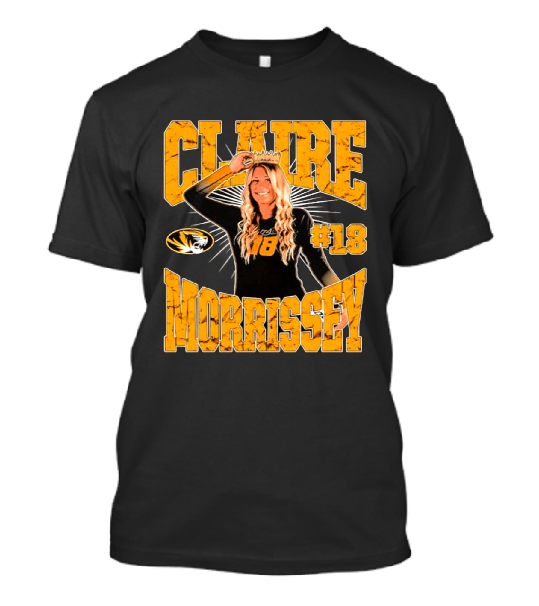 Claire Morrissey Missouri Tigers Volleyball #18 NCAA T-Shirt