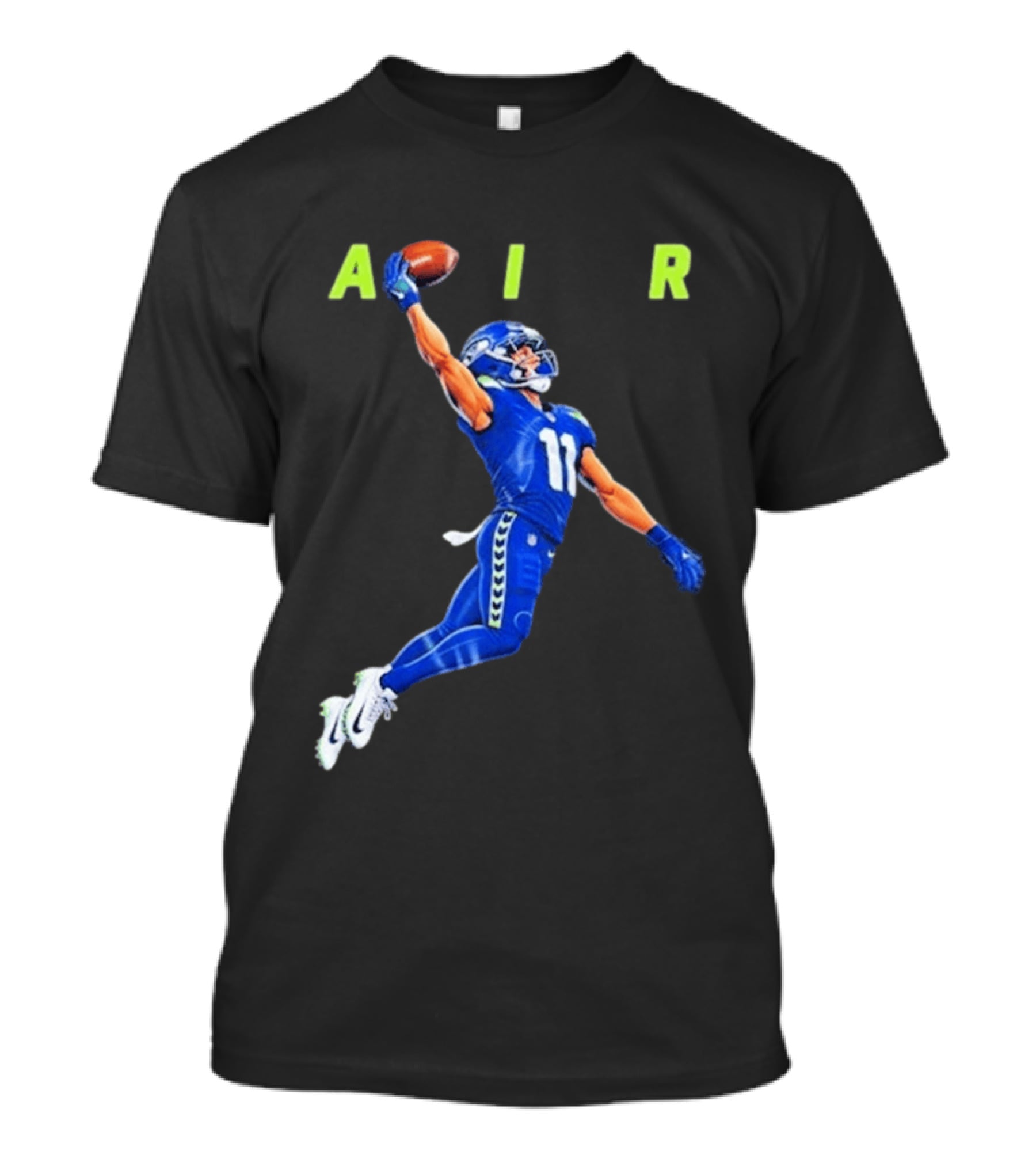 Seattle Seahawks No 11 Air Football Player Leap T-Shirt