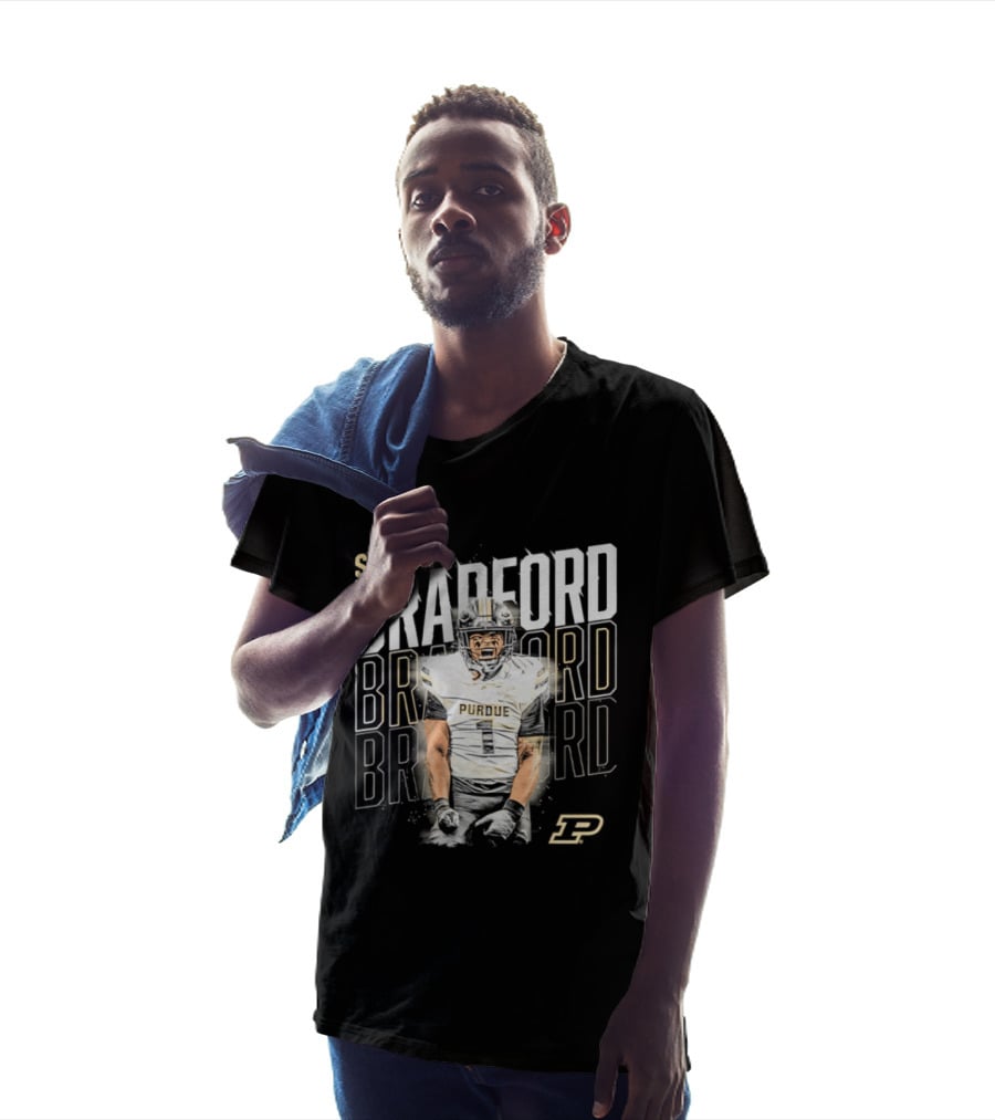 Smiley Bradford Purdue Boilermakers Football NCAA Athletics T-Shirt