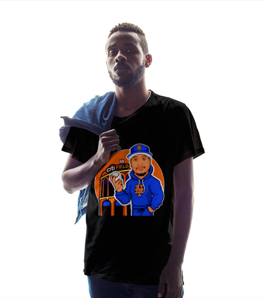 New York Mets Citi Field Baseball Player Caricature T-Shirt