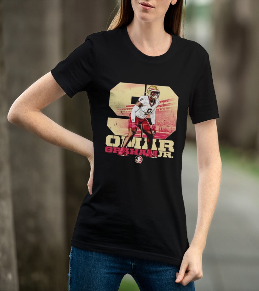 Omar Graham Jr Florida State Seminoles Football NCAA Number 9 T-Shirt