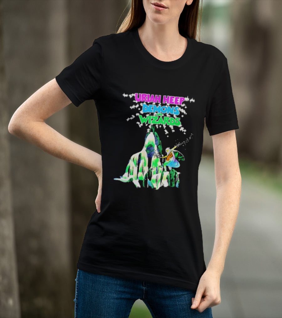 Uriah Heep Demons And Wizards Hard Rock Album Fantasy T-Shirt