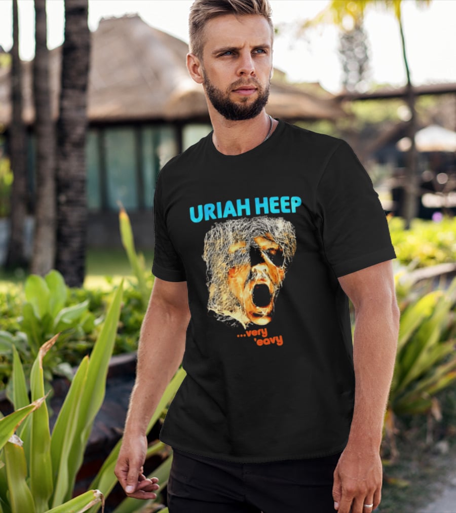 Uriah Heep Very 'Eavy Album Cover Art Hard Rock Music T-Shirt