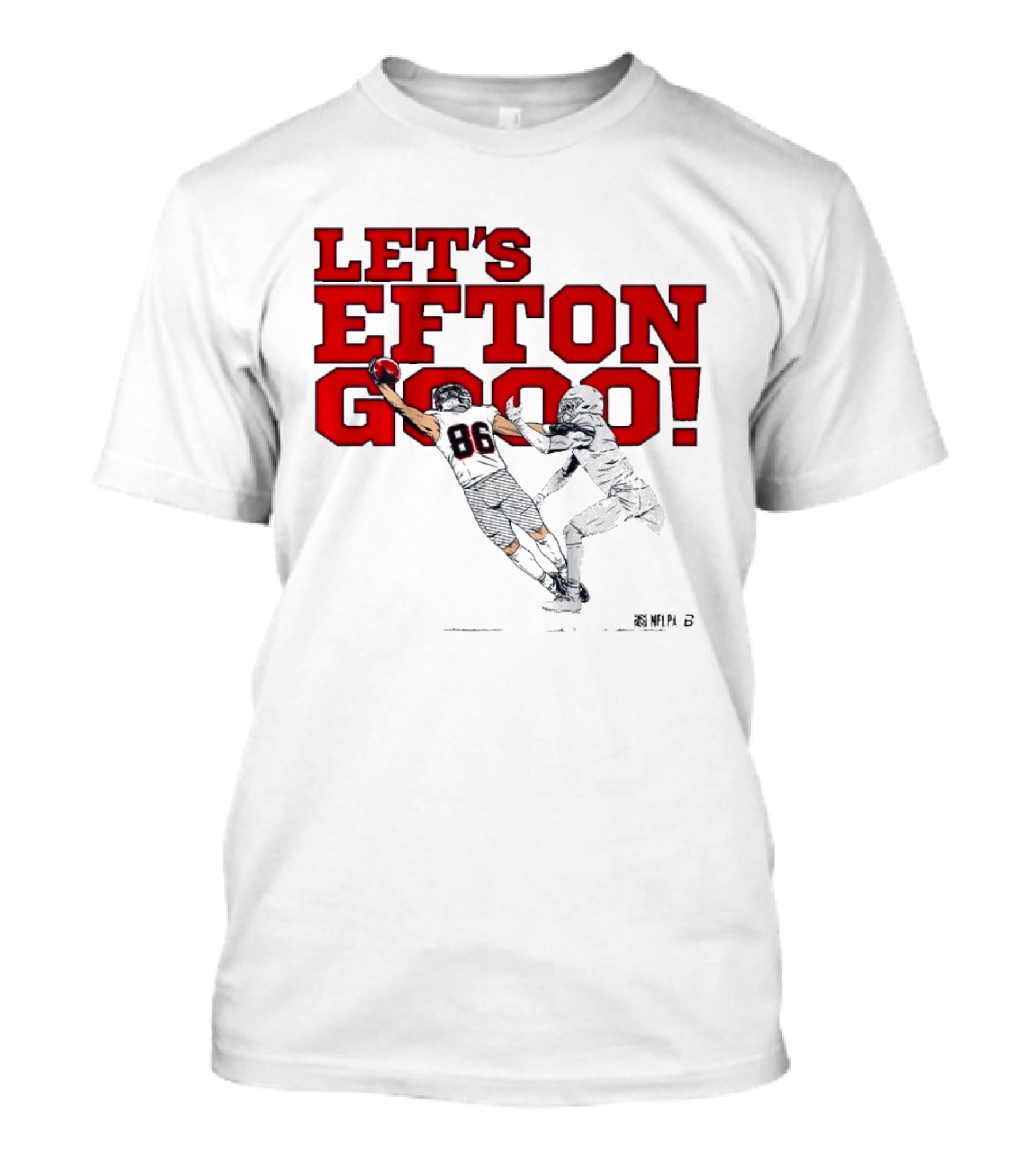 LET'S EFTON GO 88 Football Action Sports T-Shirt