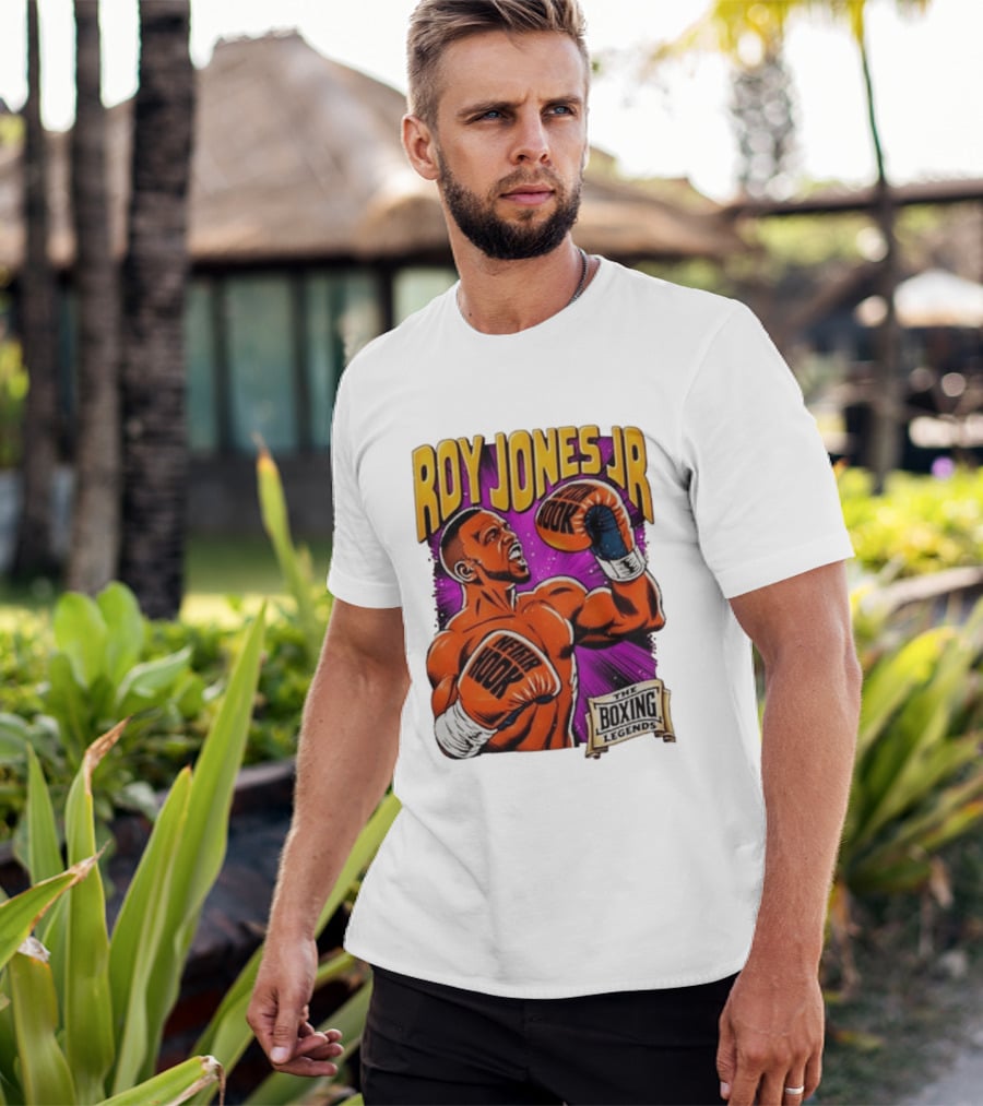 Roy Jones Jr Captain Hook Boxing Legends Wear Hook T-Shirt