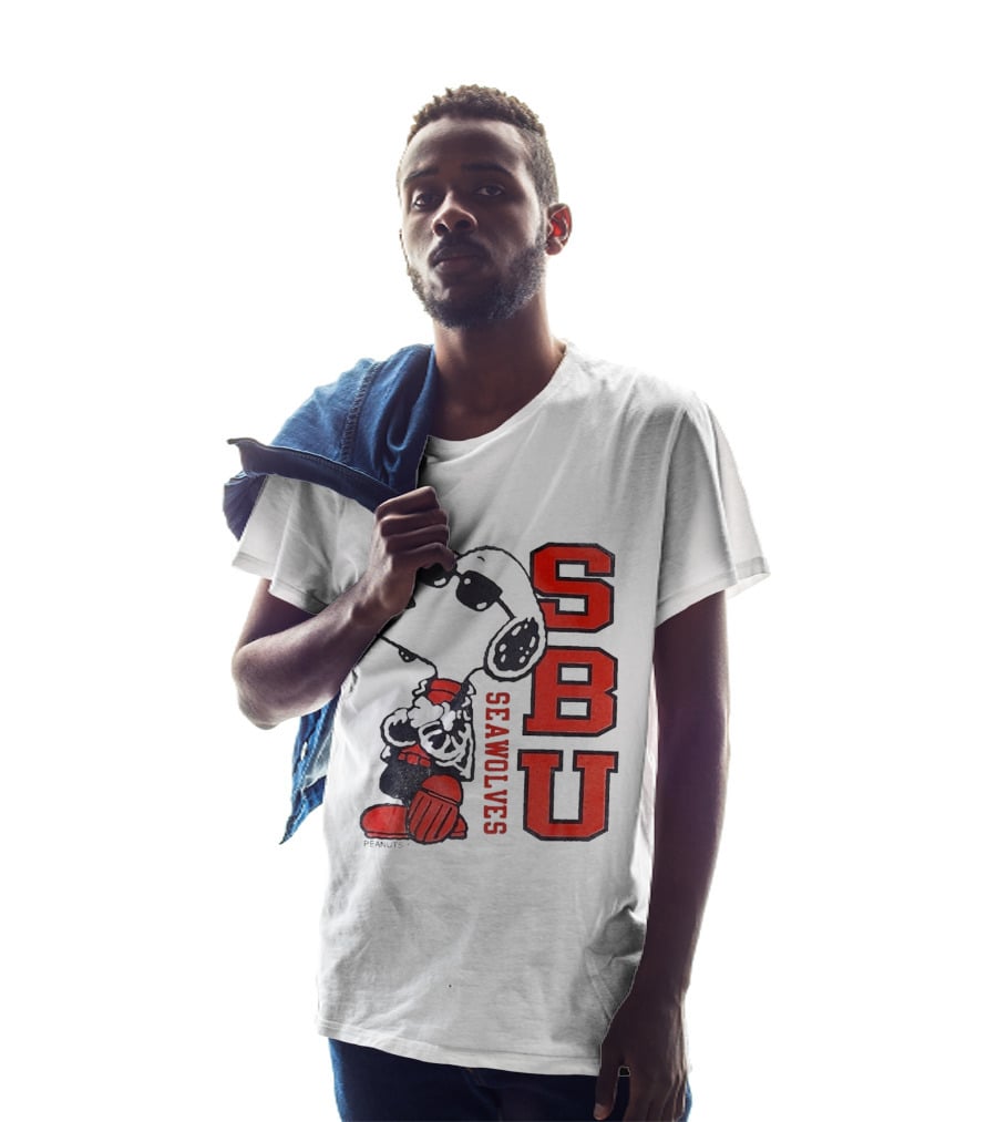 SBU Seawolves Snoopy Peanuts T-Shirt