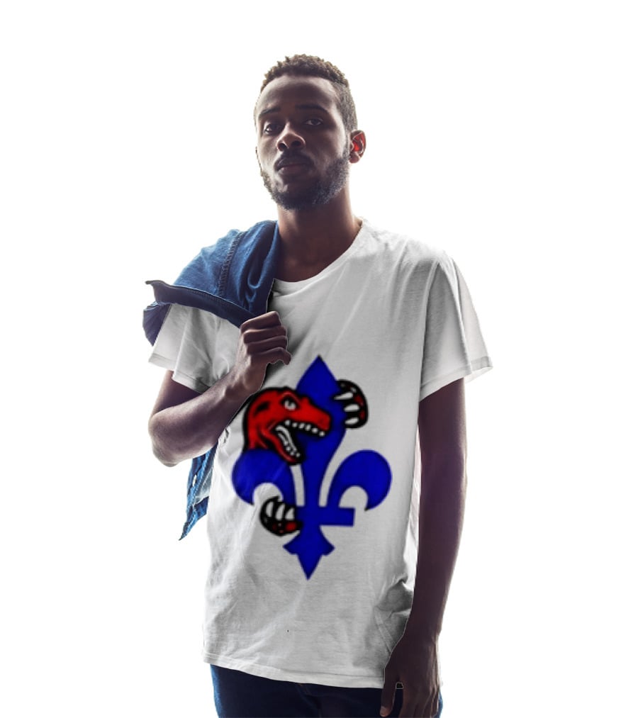 Toronto Raptors Vs Miami Heat Ville De Quebec 2026 Two Sided Fleur De Lis Raptors Claw T-Shirt