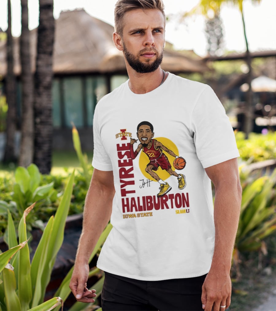 Tyrese Haliburton Iowa State Cyclones Basketball Caricature 22 T-Shirt