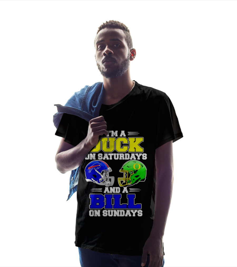 I'm A Duck On Saturdays And A Bill On Sundays Football Helmet Design 2026 T-Shirt
