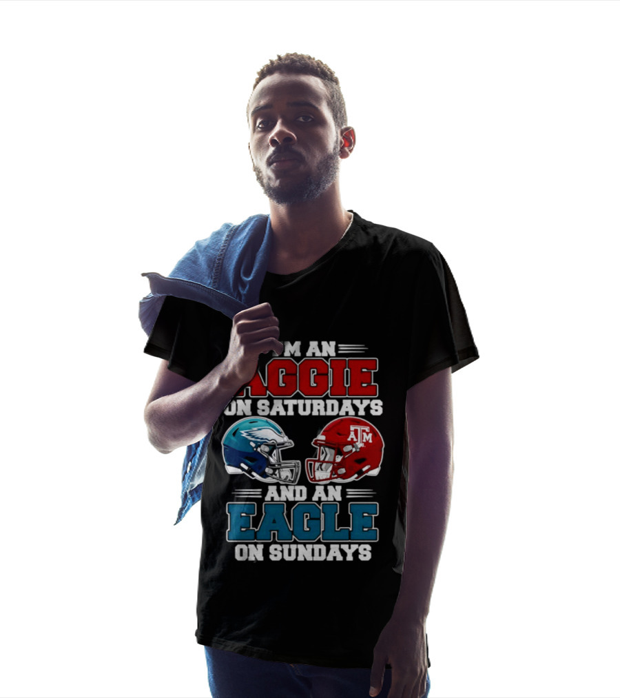 I'm An Aggie On Saturdays And An Eagle On Sundays Football 2026 T-Shirt