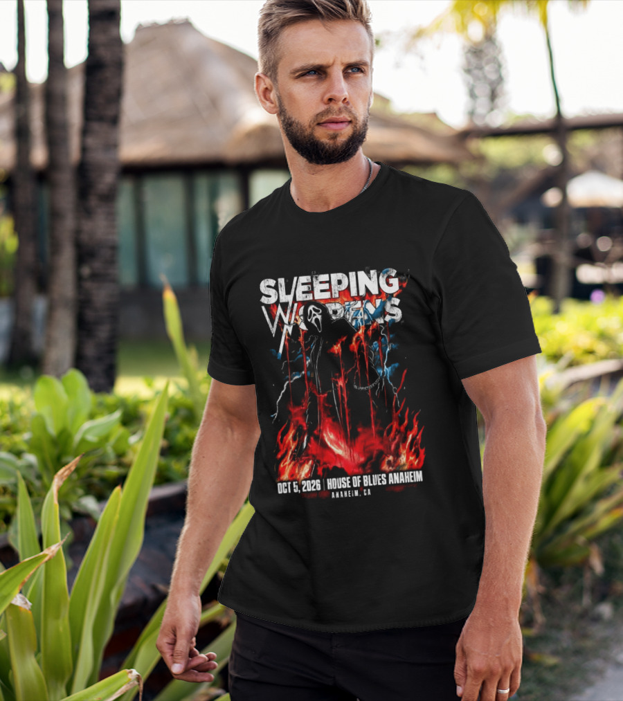Sleeping With Sirens Oct 5 2026 House Of Blues Anaheim CA Event T-Shirt