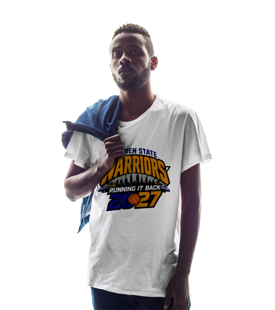 Golden State Warriors Running It Back 2027 Skyline NBA Basketball T-Shirt