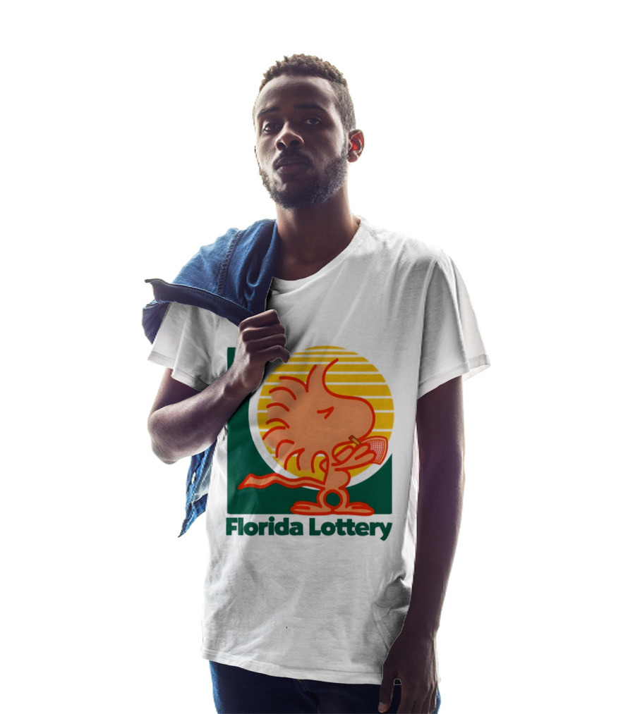 Woodstock Florida Lottery Peanuts Snoopy Sun T-Shirt