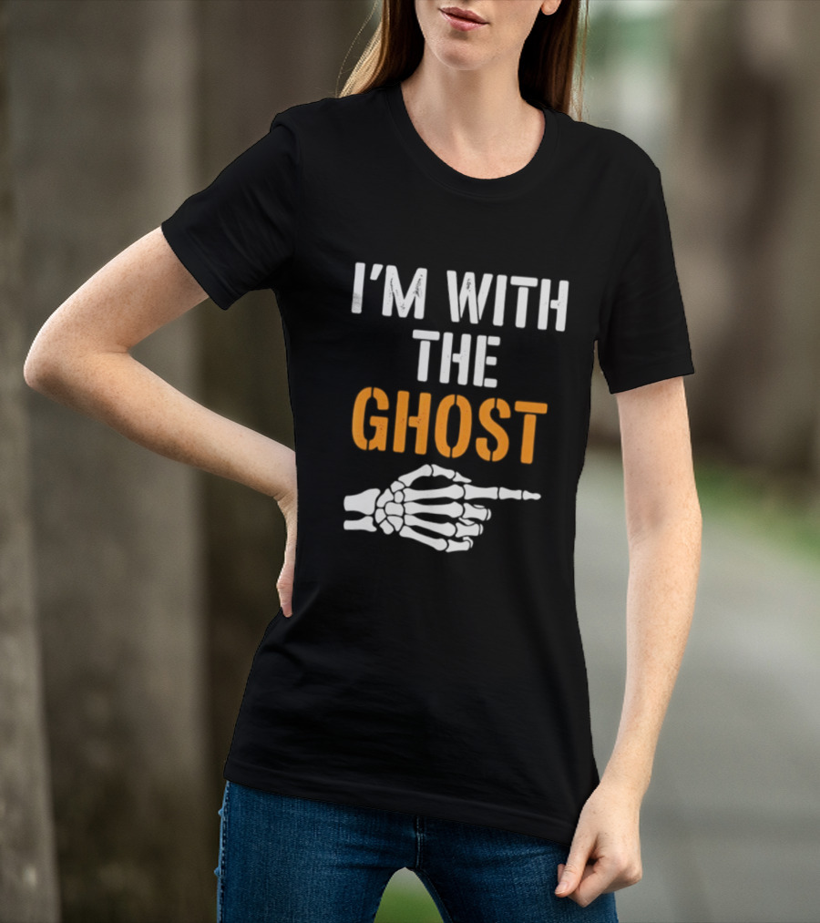 I'm With The Ghost Skeleton Hand Halloween 2026 T-Shirt