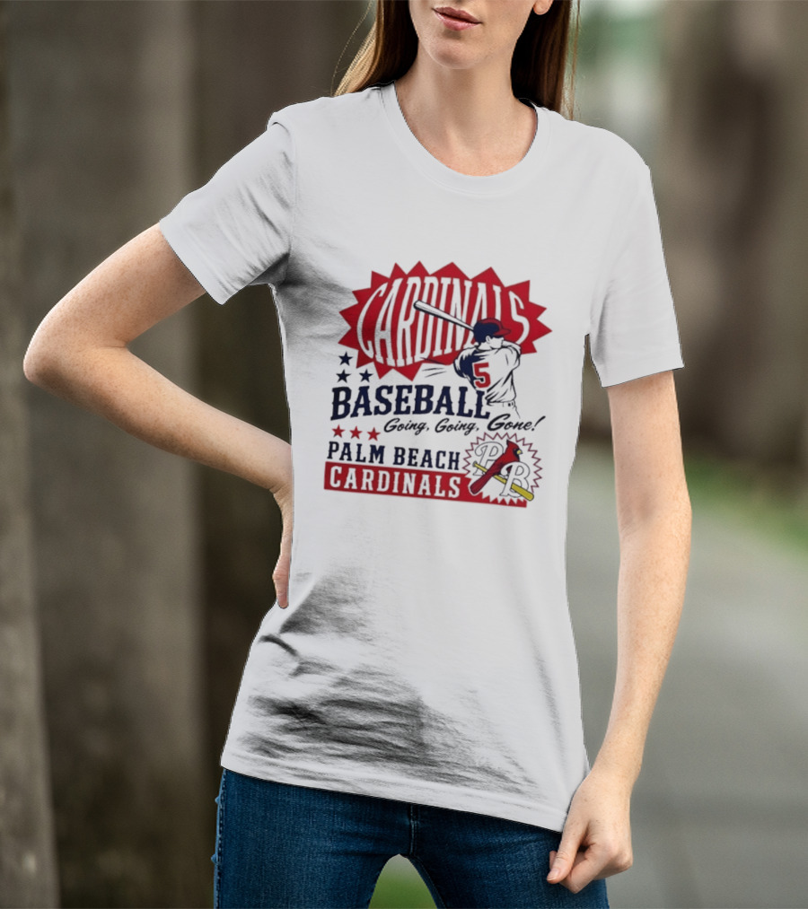 Palm Beach Cardinals Baseball Going Going Gone T-Shirt