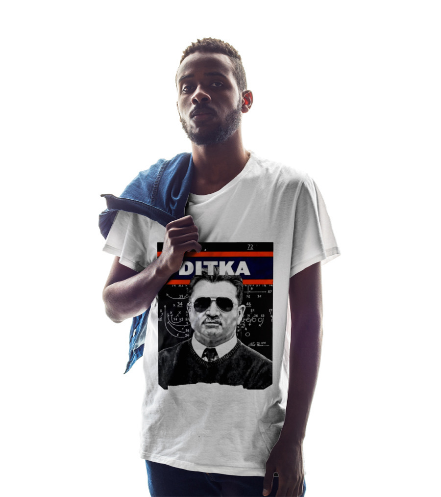 DITKA Da Coach Chicago Bears Legend Mike Ditka Playbook T-Shirt
