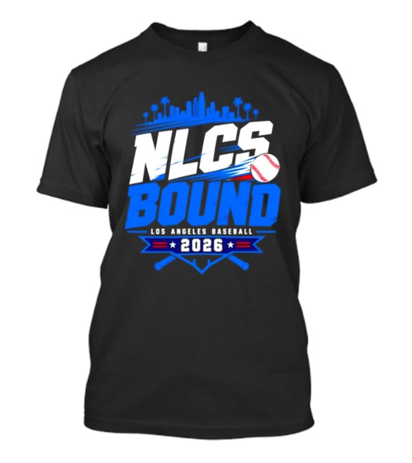NLCS Bound Los Angeles Baseball 2026 Skyline Postseason T-Shirt