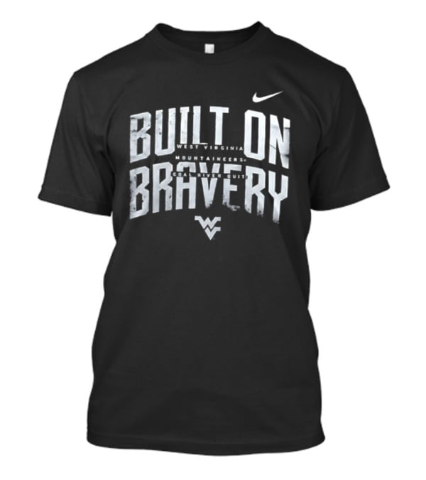 West Virginia Mountaineers 2026 Built On Bravery Coal Rush Nike WV T-Shirt