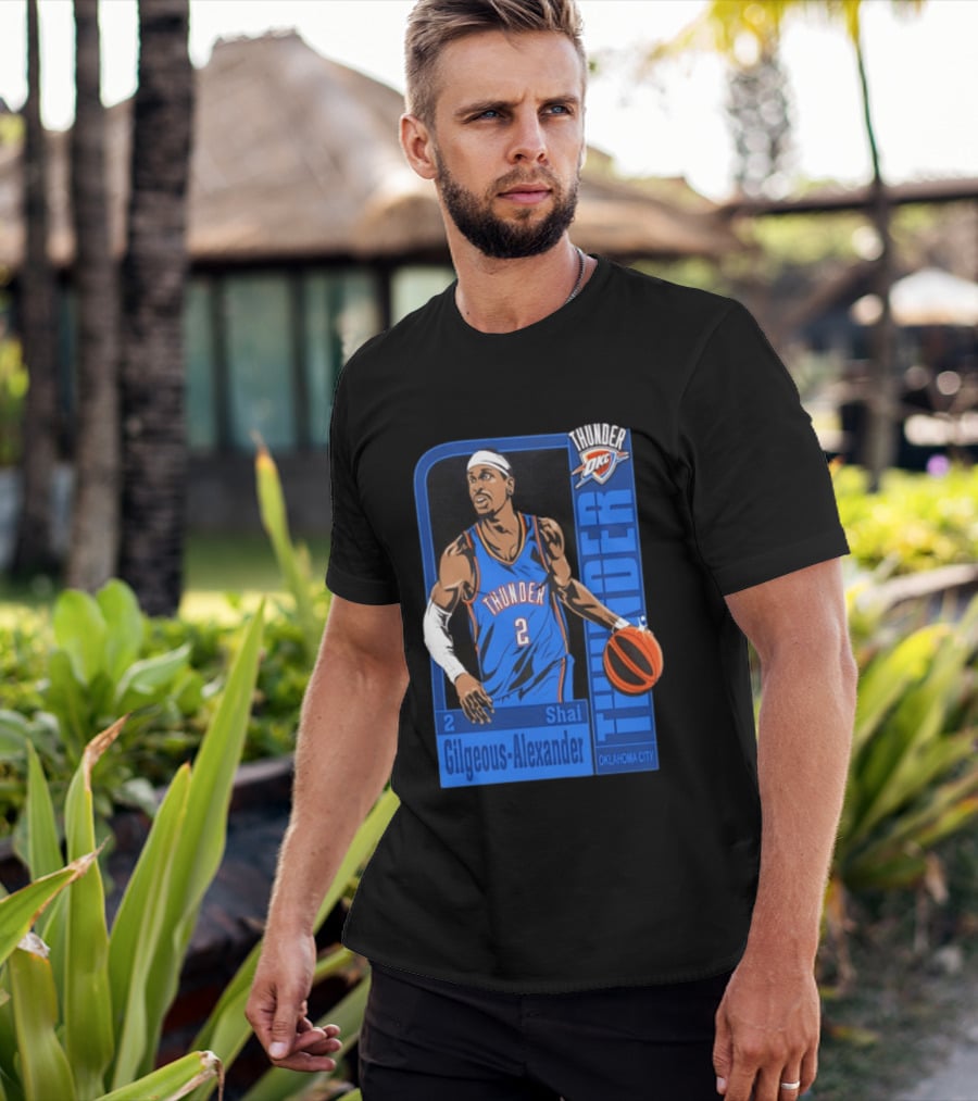 Oklahoma City Thunder Shai Gilgeous Alexander Number 2 NBA 2026 T-Shirt