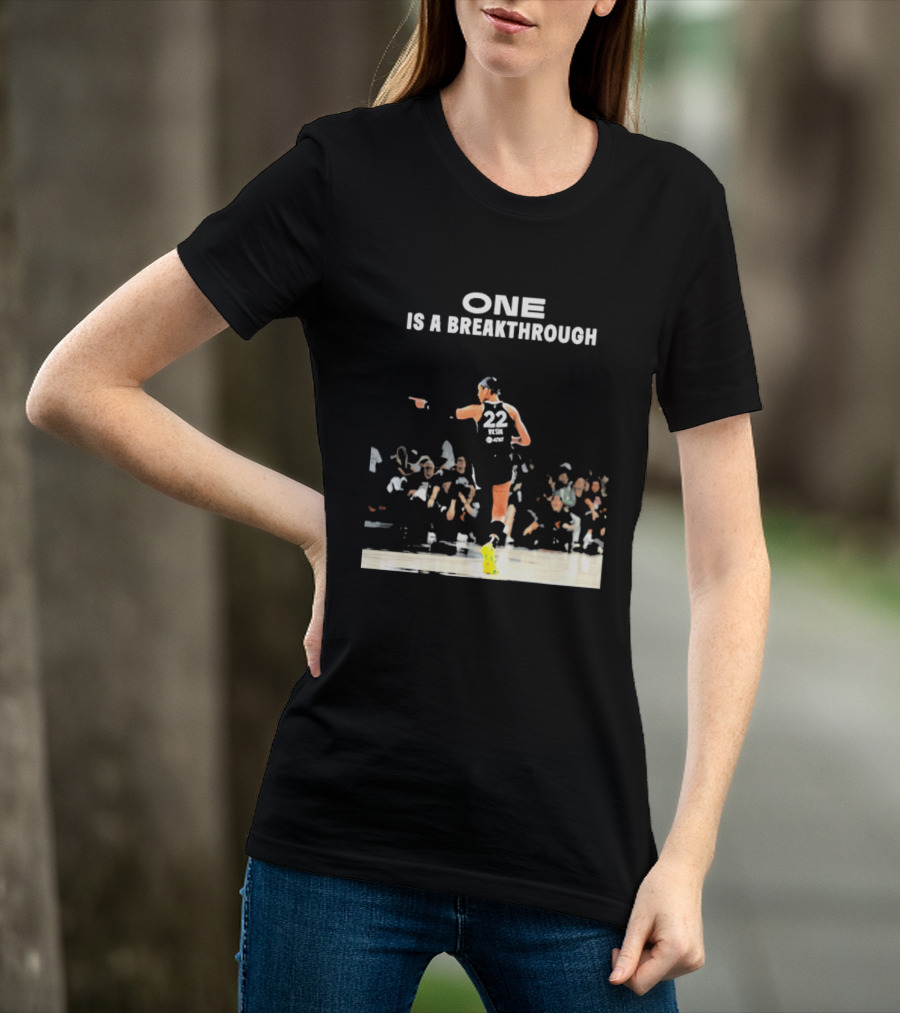 A'ja Wilson 22 One Is A Breakthrough Las Vegas Aces WNBA T-Shirt